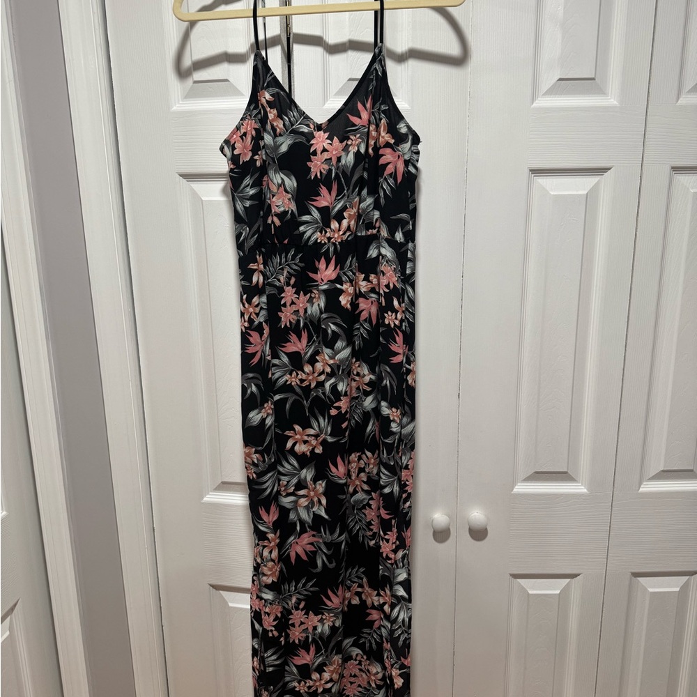 Floral Spaghetti Strap Maxi Dress